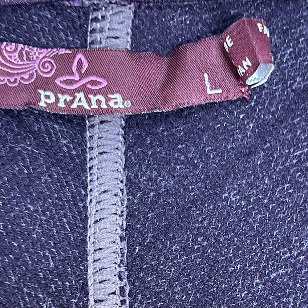Prana Paradiso Cocoon Cardigan Striped Plum Large - Picture 5 of 8